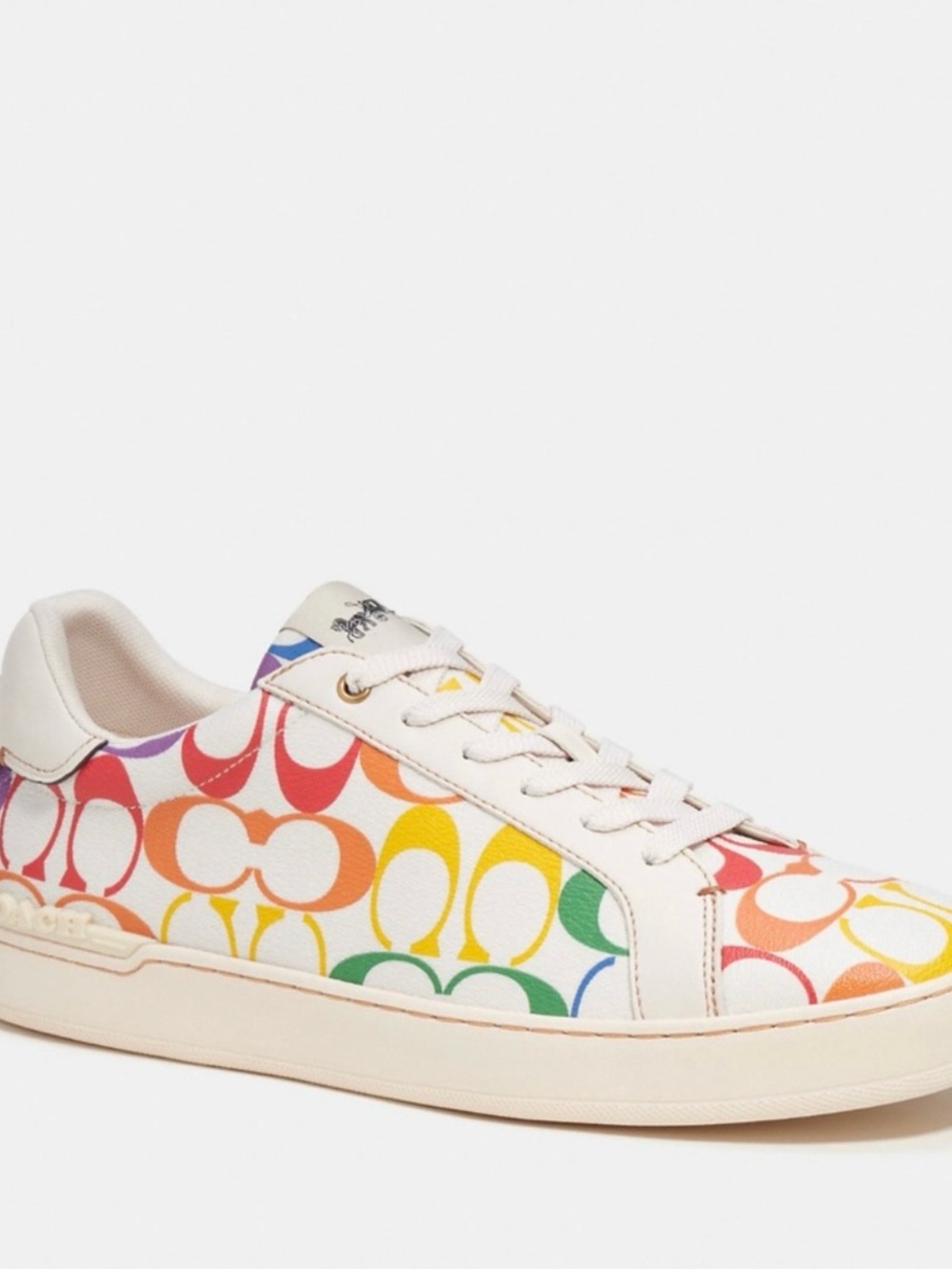 Coach Multicolor Signature C Low-Top Sneakers in White 🌈 - Picture 2 of 10